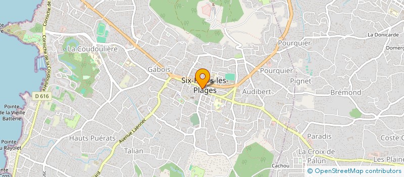 localisation de l'entreprise CAROGGI à SIX-FOURS-LES-PLAGES