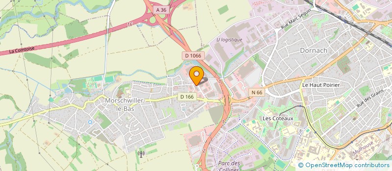 localisation de l'entreprise CAROGRO à MORSCHWILLER-LE-BAS