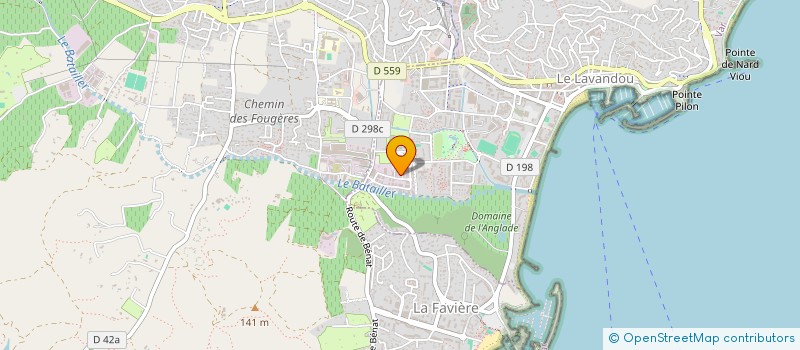 localisation de l'entreprise CAROJA à LE LAVANDOU