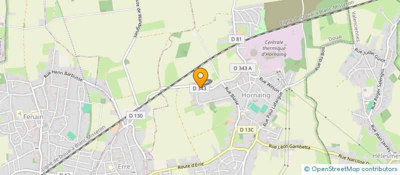 localisation de l'entreprise CAROJIL  HORNAING