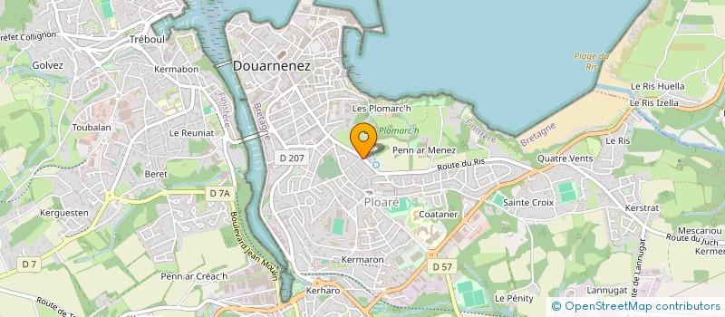 localisation de l'entreprise CAROJOHN  DOUARNENEZ
