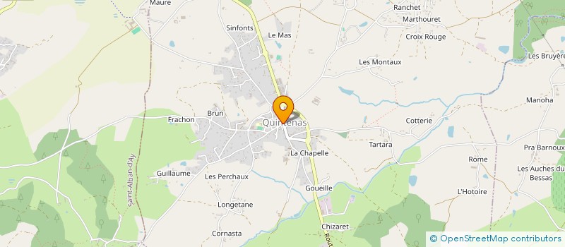 localisation de l'entreprise CAROL'ANN à QUINTENAS