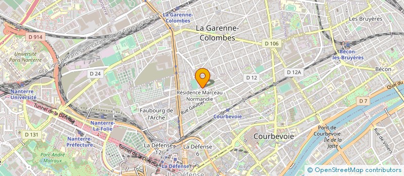 localisation de l'entreprise CAROL BURO à COURBEVOIE