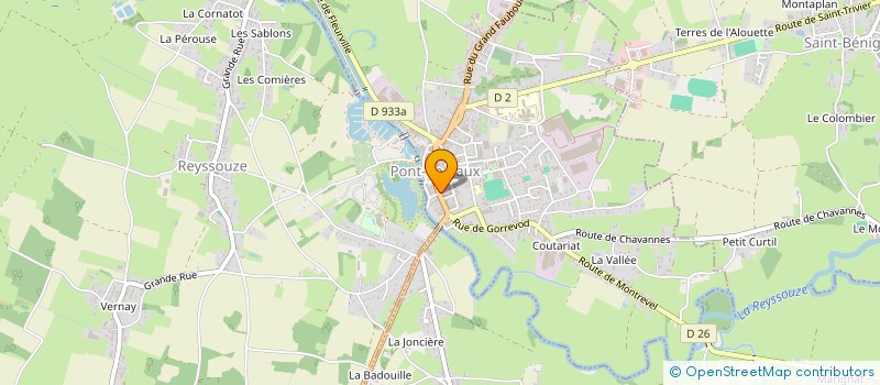 localisation de l'entreprise CAROL'COIFFURE à PONT-DE-VAUX