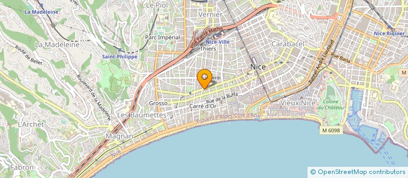 localisation de l'entreprise CAROL DOMENGE, FRANCO BUCCERI, XAVIER CAFLERS, VINCENT SAUVAGE NOTAIRES ASSOCIES à NICE