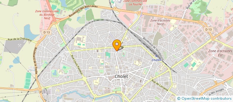 localisation de l'entreprise CAROL RONDEAU CONSULTING (C.R.C.) EURL à CHOLET