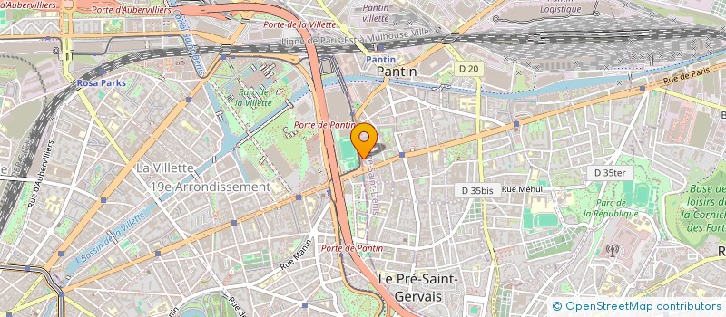 localisation de l'entreprise CAROL'VOYAGES à PANTIN