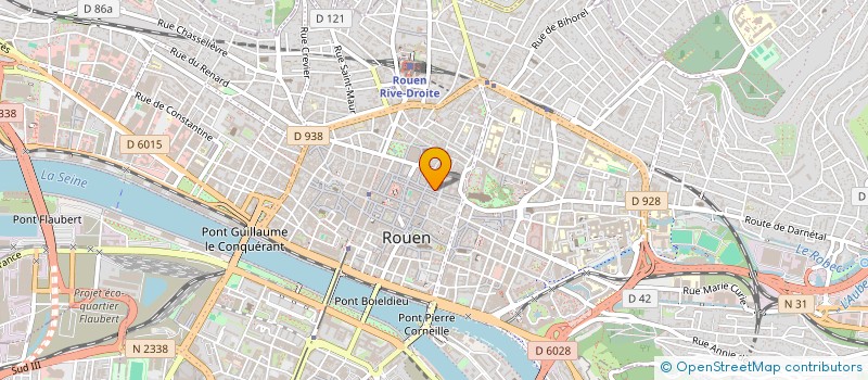 localisation de l'entreprise CAROLAND à ROUEN