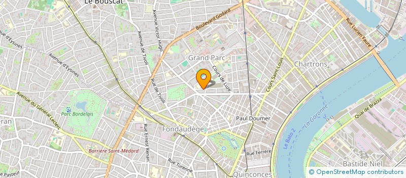 localisation de l'entreprise CAROLANDRE  BORDEAUX