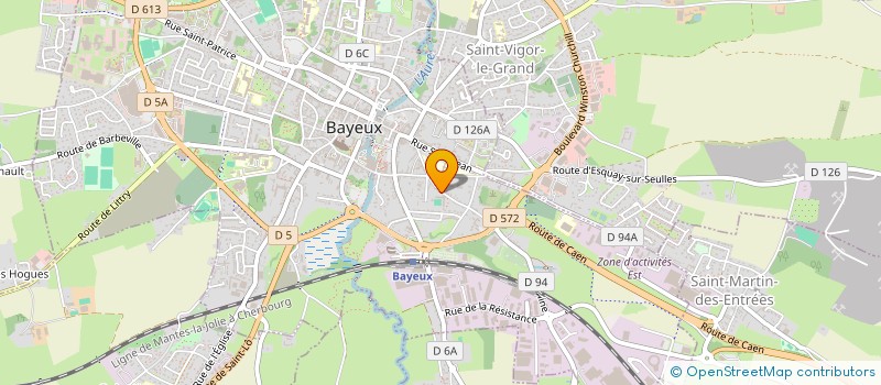 localisation de l'entreprise CAROLE  BAYEUX