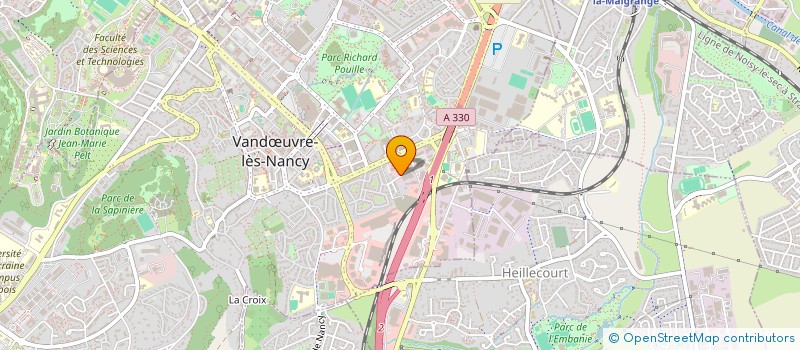 localisation de l'entreprise CAROLE ANNE  VANDUVRE-LES-NANCY