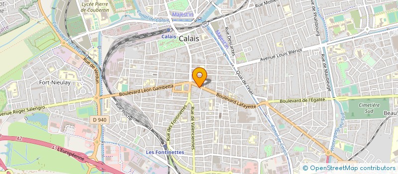 localisation de l'entreprise CAROLE CAPELLE SOPHIE ROGER-CAPELLE ET ARNAUD DELFLY NOTAIRES ASSOCIES  CALAIS