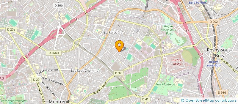 localisation de l'entreprise CAROLE DUROSOY à MONTREUIL