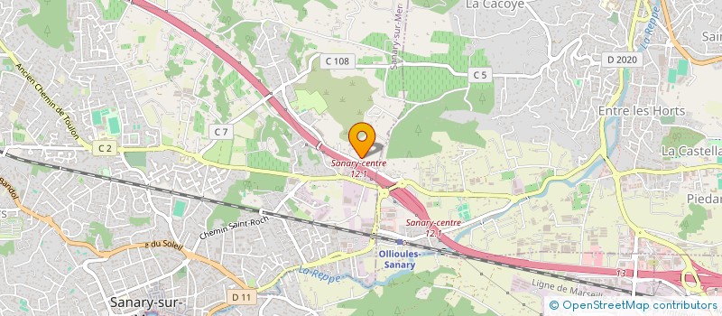 localisation de l'entreprise CAROLE GL  SANARY-SUR-MER