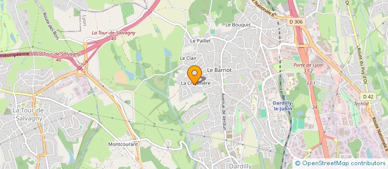 localisation de l'entreprise CAROLE GUYON ARCHITECTE  DARDILLY