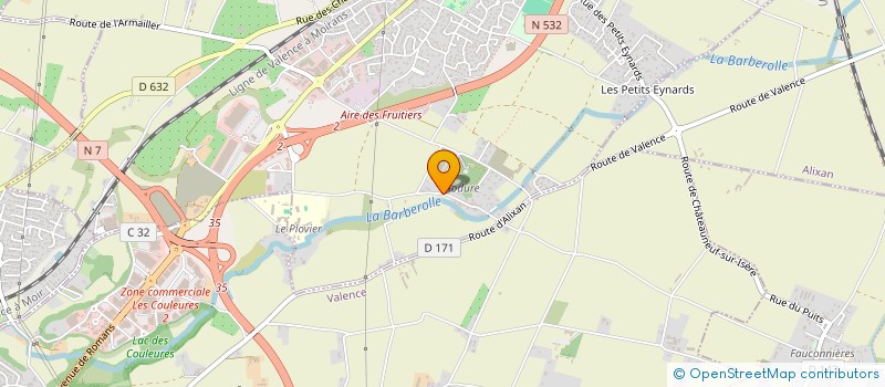 localisation de l'entreprise CAROLE LATOURTE IMMOBILIER  SAINT-MARCEL-LES-VALENCE