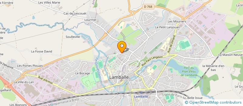 localisation de l'entreprise CAROLE ROQUAIN PATRIMOINE IMMOBILIER  LAMBALLE-ARMOR