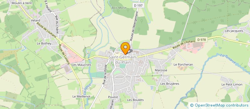 localisation de l'entreprise CAROLENE DIFFUSION à SAINT-GERMAIN-DU-PLAIN