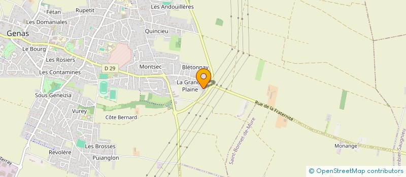 localisation de l'entreprise CAROLESA  GENAS