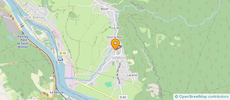 localisation de l'entreprise CAROLETI  VILLEBOIS