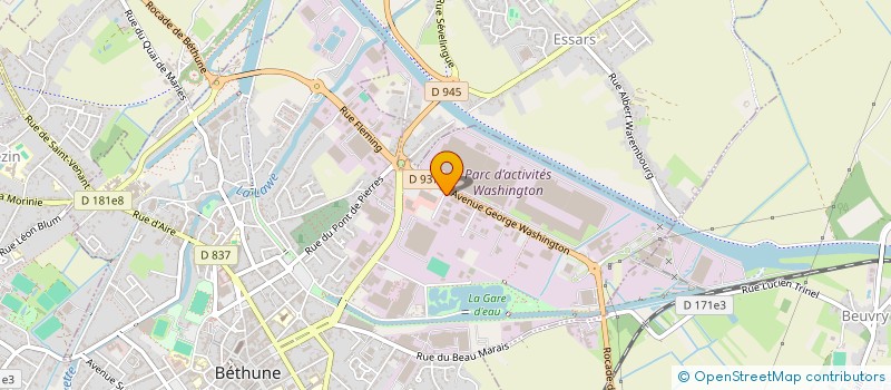localisation de l'entreprise CAROLEUM à BETHUNE