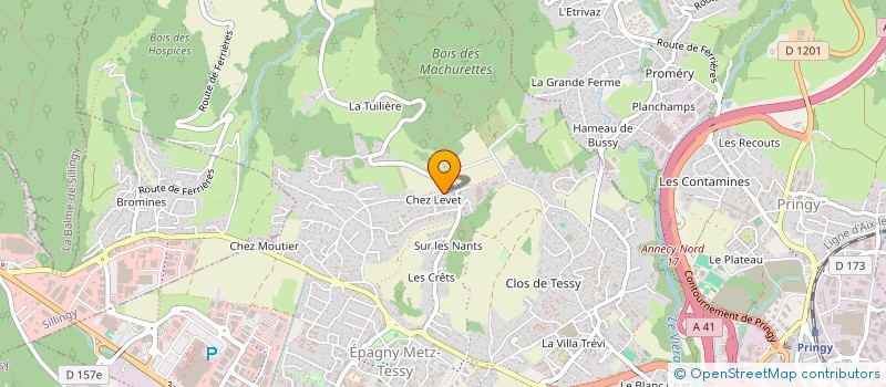 localisation de l'entreprise CAROLI à EPAGNY METZ-TESSY