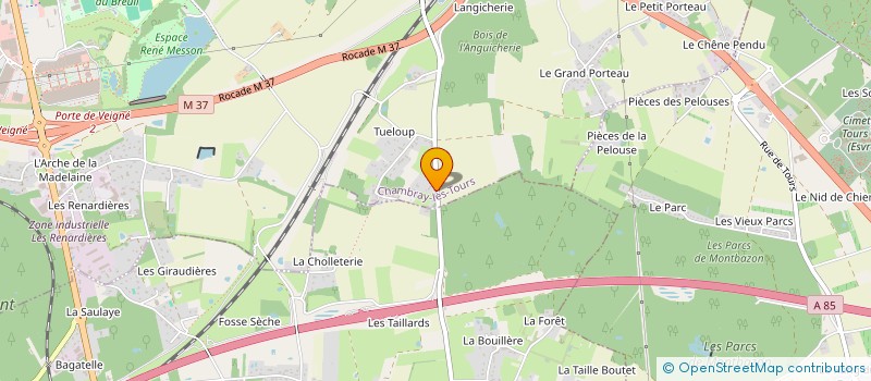 localisation de l'entreprise CAROLI  CHAMBRAY-LES-TOURS