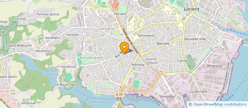 localisation de l'entreprise CAROLIGN à LORIENT