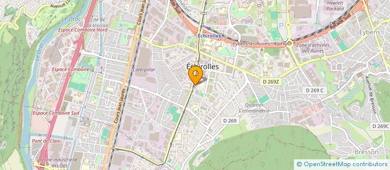 localisation de l'entreprise CAROLINA à ECHIROLLES