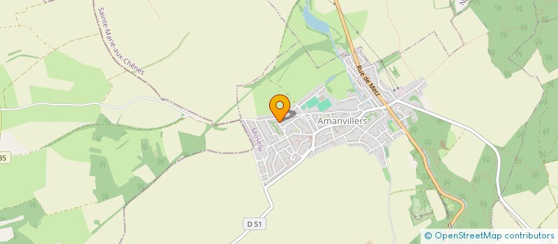 localisation de l'entreprise CAROLINE  AMANVILLERS