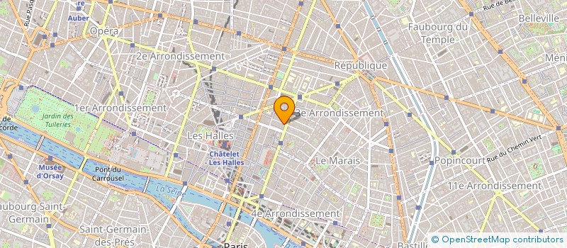 localisation de l'entreprise CAROLINE à PARIS