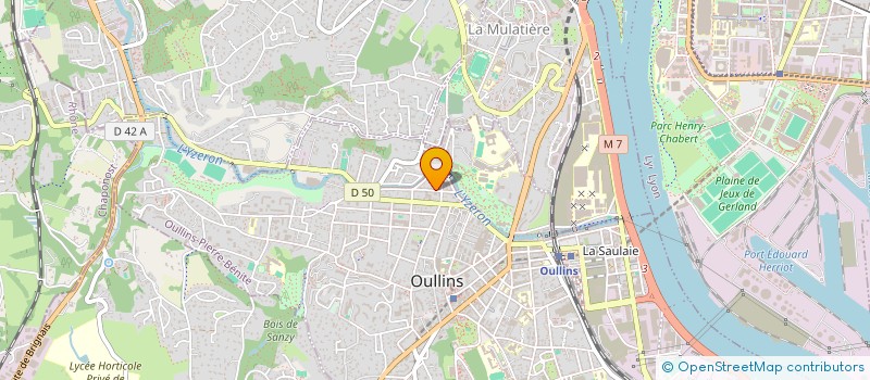 localisation de l'entreprise CAROLINE  OULLINS-PIERRE-BENITE