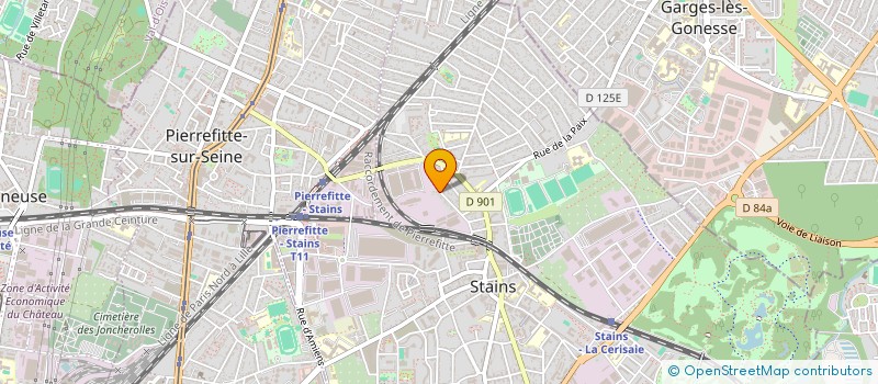 localisation de l'entreprise CAROLINE à STAINS