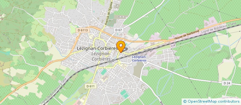 localisation de l'entreprise CAROLINE à LEZIGNAN-CORBIERES