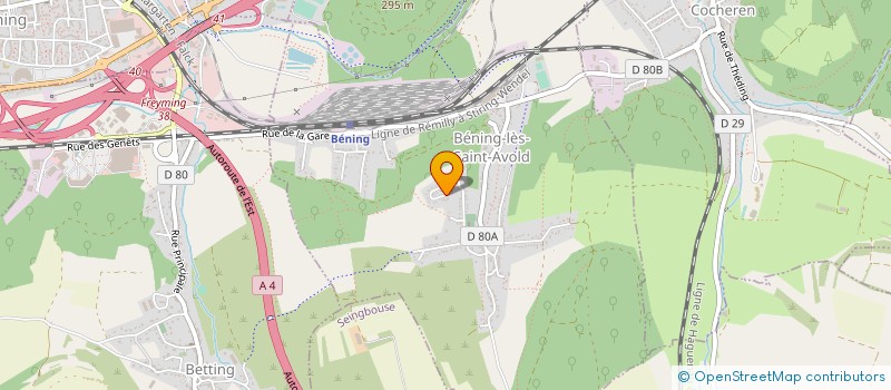 localisation de l'entreprise CAROLINE  BENING-LES-SAINT-AVOLD