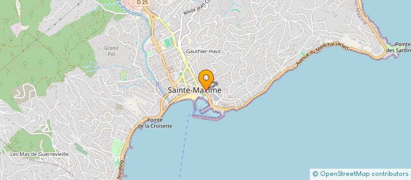localisation de l'entreprise CAROLINE à SAINTE-MAXIME