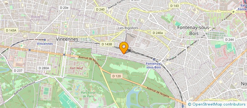 localisation de l'entreprise CAROLINE à FONTENAY-SOUS-BOIS