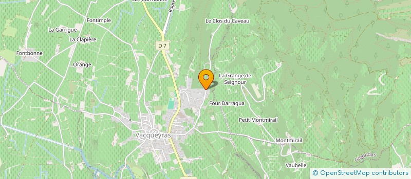 localisation de l'entreprise CAROLINE ALBANESE ASSURANCES & PATRIMOINE  VACQUEYRAS