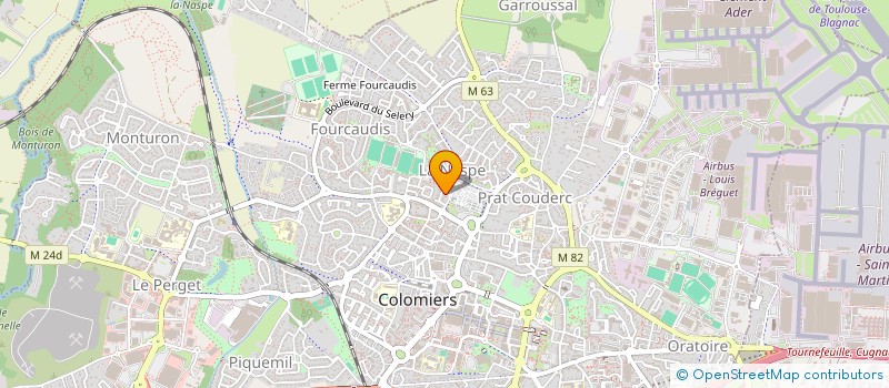 localisation de l'entreprise CAROLINE ALLIOS PROJET ARCHITECTURE à COLOMIERS