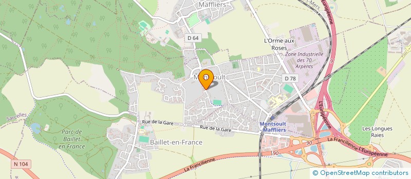 localisation de l'entreprise CAROLINE ARTHUR à MONTSOULT