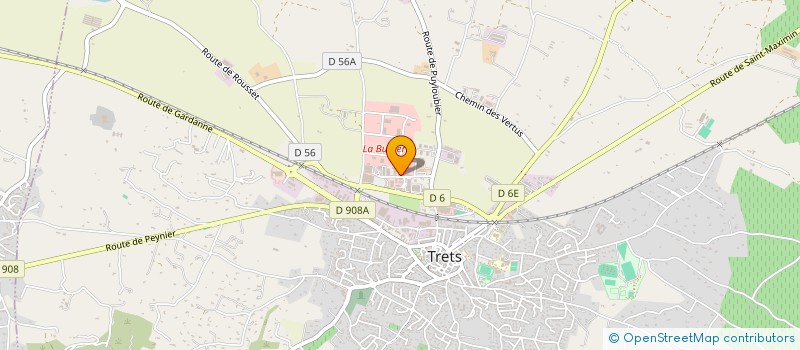 localisation de l'entreprise CAROLINE B à TRETS