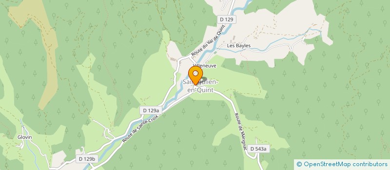 localisation de l'entreprise CAROLINE BESSE SOCIETE  SAINT-JULIEN-EN-QUINT