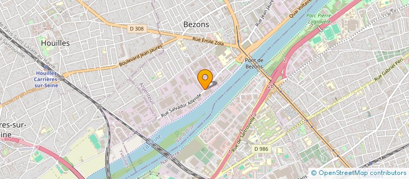 localisation de l'entreprise CAROLINE CARON à BEZONS