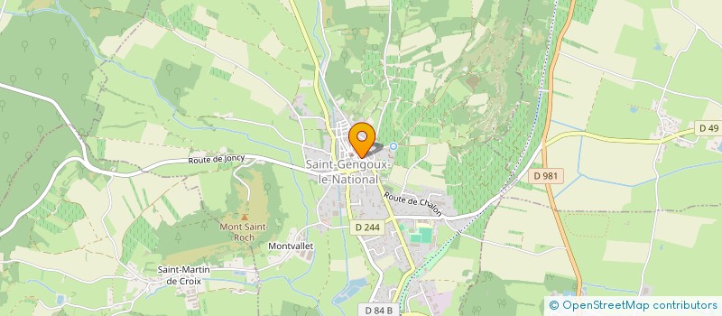 localisation de l'entreprise CAROLINE COIFFURE  SAINT-GENGOUX-LE-NATIONAL