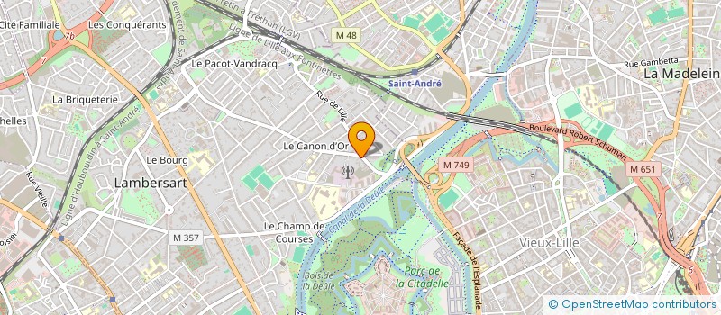 localisation de l'entreprise CAROLINE DESIGN SUR MESURE à LAMBERSART