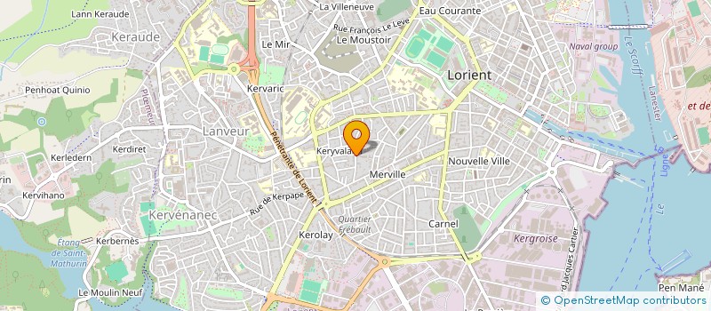 localisation de l'entreprise CAROLINE DU SUD à LORIENT
