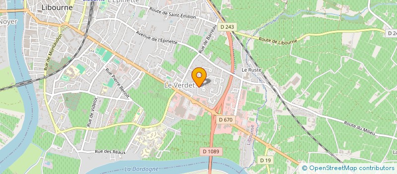 localisation de l'entreprise CAROLINE FINANCE  LIBOURNE