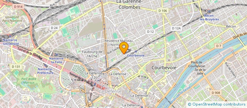 localisation de l'entreprise CAROLINE FLAK à COURBEVOIE