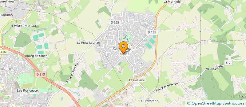 localisation de l'entreprise CAROLINE GUITTET  SARGE-LES-LE-MANS
