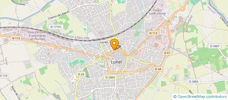 localisation de l'entreprise CAROLINE HOLDING  LUNEL